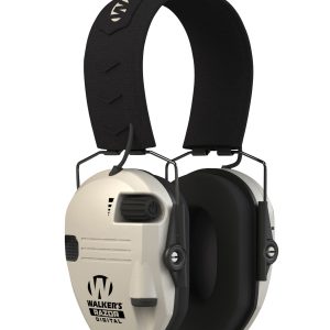 Walker's Razor PRO Digital Electronic Muff 23 dB Over the Head Bone/Black Polymer