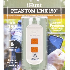 iHunt Phantom Link 150 Bluetooth Speaker Optimized for Game Calling w/iHunt Mobile App, Waterproof, 750 Preloaded Calls
