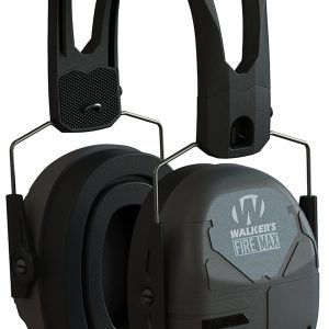 Walker's Firemax Digital Muff Over the Head Polymer Black Ear Cups with Black Tacti-Grip Headband
