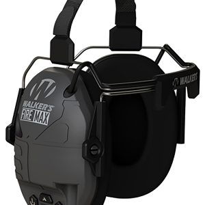 Walker's Firemax Digital BTN Muff Behind the Neck Black Polymer