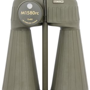 Steiner M1580 Reticle & Compass 15x80mm Range Finding Reticle Floating Prism Sports-Auto Focus, OD Green Makrolon w/Rubber Armor Features Compass