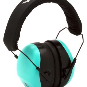 Pyramex Venture Gear V80 Muff Foam 26 dB 32 dB Over the Head Orange Black/Teal Adult 1 Pair