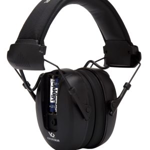 Pyramex Venture Gear Clandestine Electronic Muff 24 dB Over the Head Black Adult 1 Pair