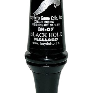 Haydel’s Game Calls Black Hole Open Call Double Reed Mallard Sounds Attracts Ducks Black Polycarbonate