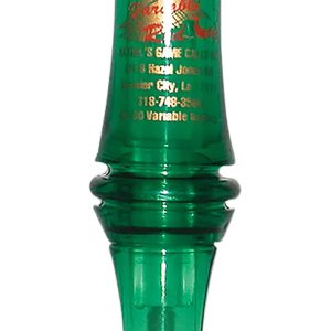 Haydel’s Game Calls “Redleg” Mallard Variable Tone Open Call Double Reed Mallard Sounds Attracts Ducks Green Plastic