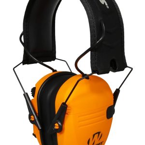 Walker's Razor Slim Electronic Muff 23 dB Over the Head Blaze Orange/Black Polymer