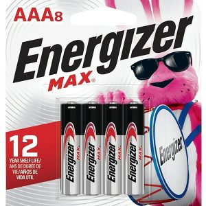 Energizer AAA Max Black/Silver 1.5V Alkaline Qty (8) Single Pack