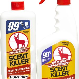 Wildlife Research Super Charged Scent Killer Combo Odor Eliminator, Odorless Scent 24 oz Trigger Spray