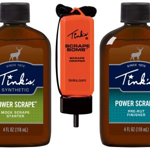 Tinks Power Scrape All-Season Deer Attractant Pre-Rut Finisher Scent Mock Scrape Starter Scent 4 oz Dripper