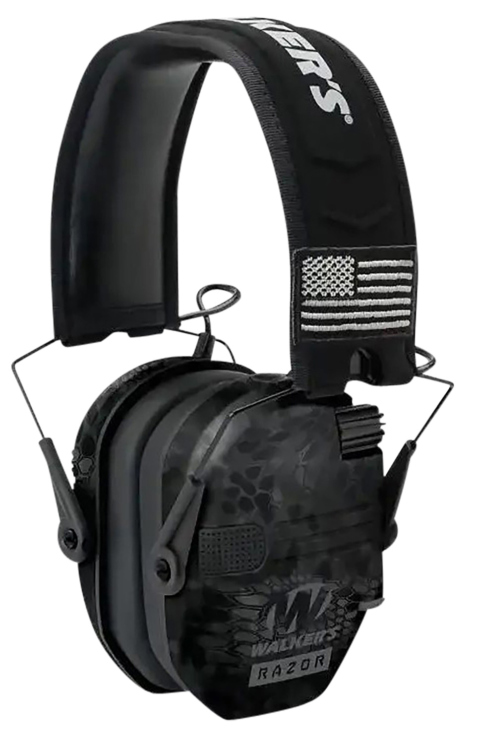 Walker's Razor Patriot Slim Muff 23 dB Over the Head Kryptek Highlander/Black Polymer