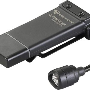 Streamlight ClipMate USB Clip-On Light Black 0.2/0.5/10/70 Lumens White/Red LED