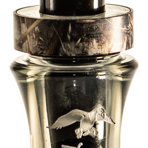 Duck Commander Jase Robertson Friction Open Call Double Reed Mallard Hen Sounds Attracts Ducks, Smoke Gray Acrylic