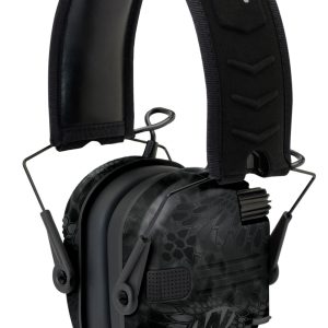 Walker's Razor Slim Electronic Muff 23 dB,Over the Head, Typhoon Camo/Black Polymer