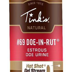 Tinks #69 Hot Shot Deer Attractant Doe in Estrus Scent Gel 5 oz Gel Stream
