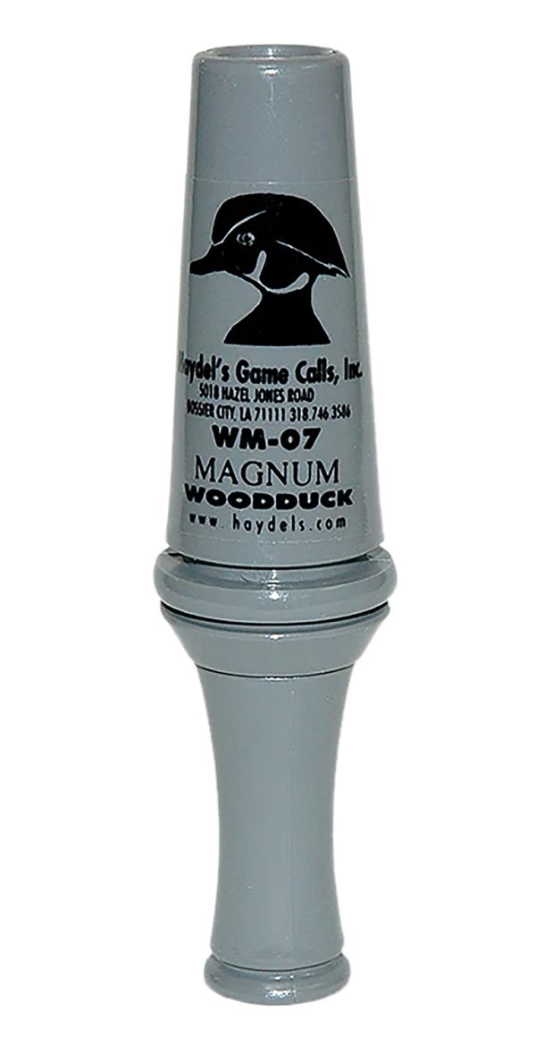 Haydel's Magnum Single Reed Wood Duck Call Gray Acrylic