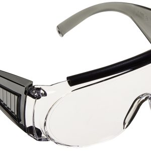 Allen Fit Over Shooting Glasses Adult Clear Lens Gray Frame