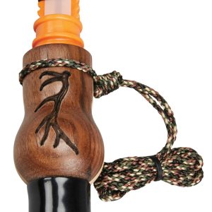 Wayne Carlton’s Calls Whispering Cow Call Open Call Cow Sounds Attracts Elk Natural Walnut/Maple