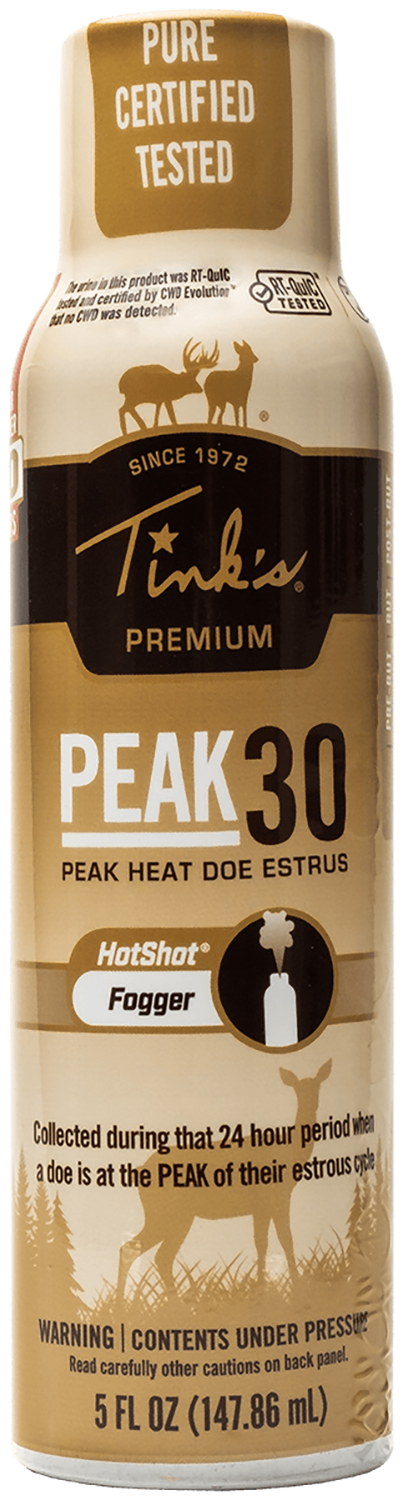 Tinks Peak30 Hot Shot Deer Doe in Estrus Scent 5 oz Fogger