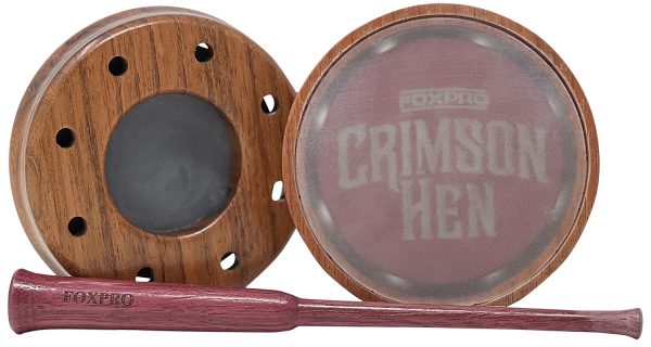 Foxpro Crimson Tip Turkey Pot Call Cherry Wood