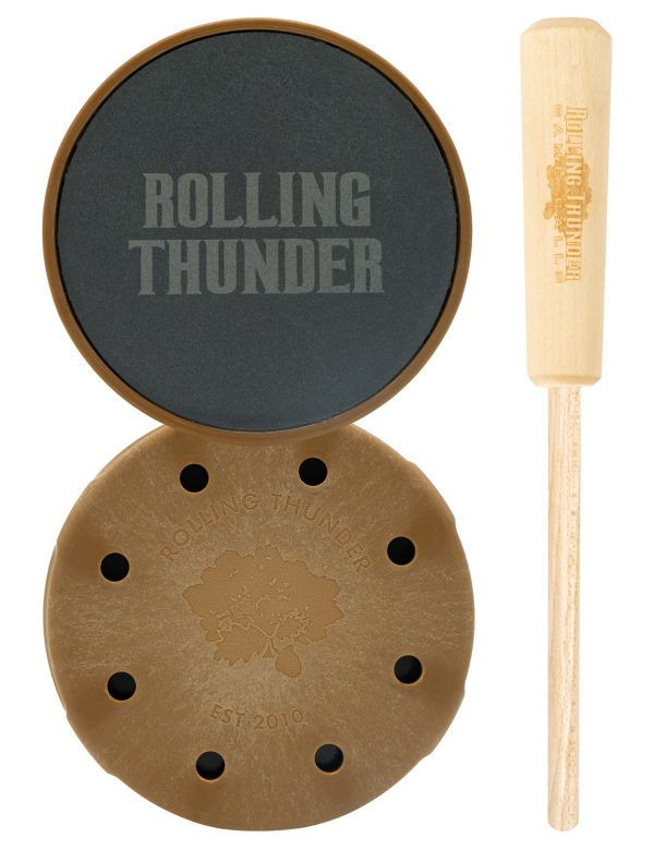 Rolling Thunder Thunderdome Slate Pot Call with Hickory Striker