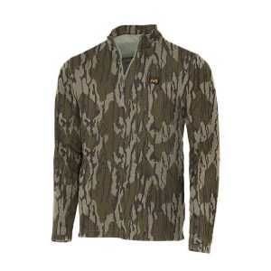 Muddy DV8 Quest Midweight Quarter Zip Sweatshirt Mossy Oak Bottomland S