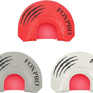 Foxpro Loaded Gun Combo Diaphragm Call Double/Triple Reed Coyote Sounds Attracts Coyotes Gray/Red/White 3 Piece