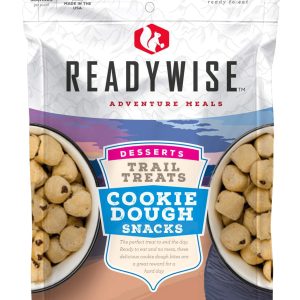 ReadyWise Outdoor Food Kit Trail Treats Cookie Dough Snacks 2 Servings in A Resealable Pouch, 6 Per Case