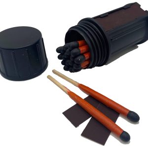 Black Beard Fire Starters Stormproof Matches Black/Red 3" Long 20 Matches