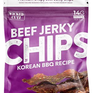 Wicked Cutz Korean BBQ Beef Jerky Chips 8 Pack