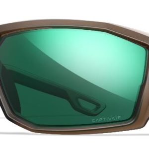 Wiley X Alpine Captivate Green Lens Translucent Black Frame