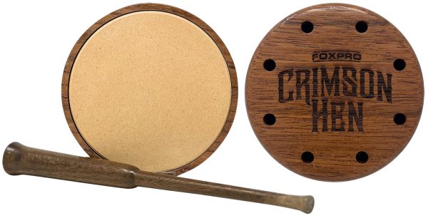 Foxpro Crimson Ceramic Turkey Pot Call Cherry Wood