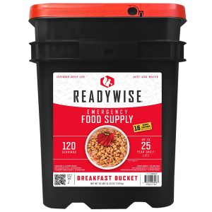 Wise Foods Emergency Supplies Breakfast Bucket 120 Servings