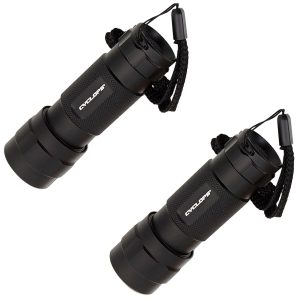 Cyclops 14 LED Flashlight Black Anodized 80 Lumens White 14 LED