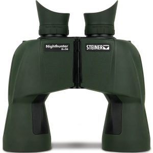 Steiner Nighthunter 8x56mm BaK-4 Porro Prism, Auto Focus, Matte Green Makrolon w/Rubber Armor