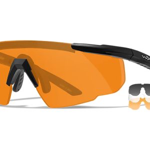 Wiley X Saber Advanced Smoke Gray/Clear/Light Rust Lens Polycarbonate Matte Black Frame