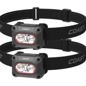 COAST FLX10R Rechargeable Headlamp 2 Pack