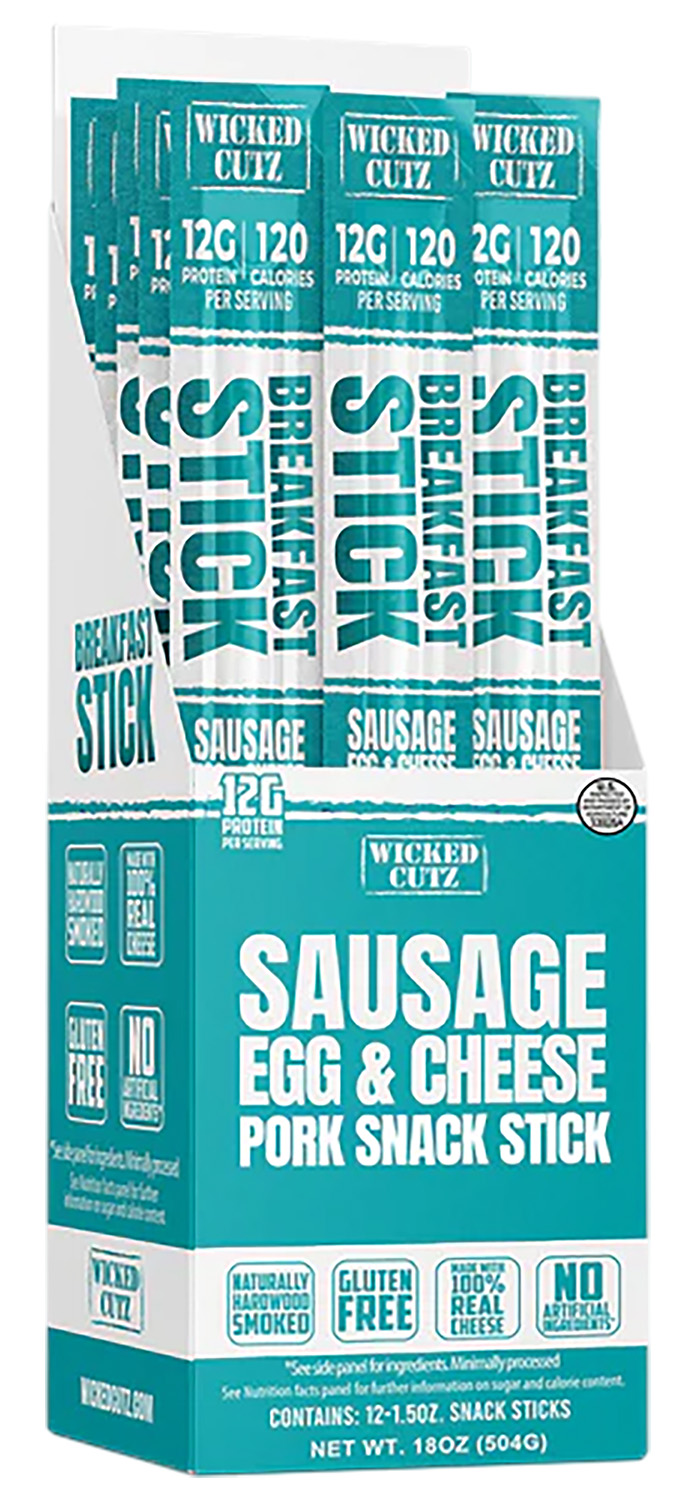 Wicked Cutz Sausage Egg & Cheese Breakfast Sticks 12 Pack