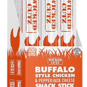 Wicked Cutz Buffalo Style Chicken & Cheese Sticks 12 Pack