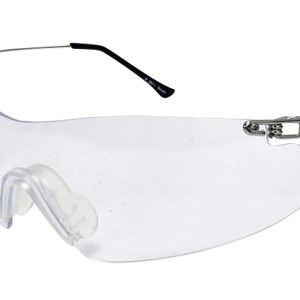 Radians Clay Pro Shooting Glasses Adult Clear Lens Wraparound Silver Frame