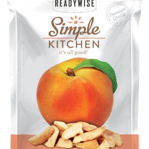 ReadyWise Simple Kitchen Freeze Dried Fruit Peaches 1 Serving Pouch 6 Per Case