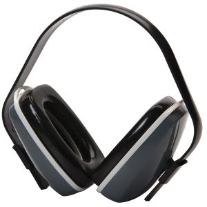 Pyramex Ear Muff Foam 22 dB Over the Head Gray/Black Adult 1 Pair