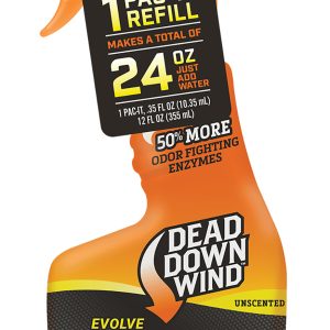 Dead Down Wind Evolve Field Spray Pac-It Combo Odor Eliminator Unscented Scent 24 oz Trigger Spray