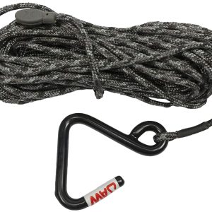 Hawk Jaw Hook Hoist Rope Black 35' Long