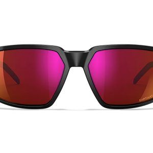 Wiley X Sierra M/L Red Mirror Lens Polycarbonate Gloss Black Frame