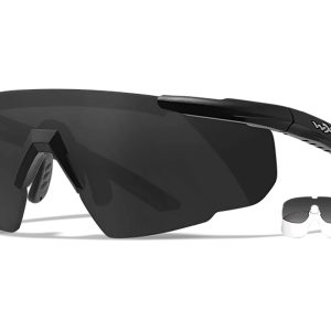 Wiley X Saber Advanced Smoke Gray/Clear Lens Polycarbonate Black Frame