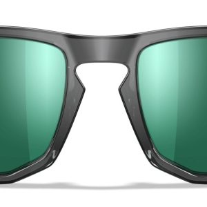 Wiley X Axe Captivate Green Mirror Lens Crystal Gray Frame