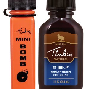 Tinks #1 Doe-P w/Mini Bomb Deer Attractant Doe Urine Scent 1oz Bottle