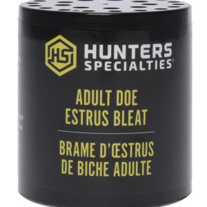 Hunters Specialties Adult Doe Estrus Can Call Doe Sounds Attracts Deer Black