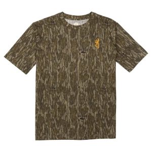 Browning Wasatch Short Sleeve T-Shirt Mossy Oak Bottomland L