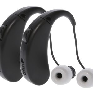 Walker's GWPRCHUE2PK Ultra Ear BTE Hearing Enhancer 22 dB Behind the Ear Rechargeable 2 Pack